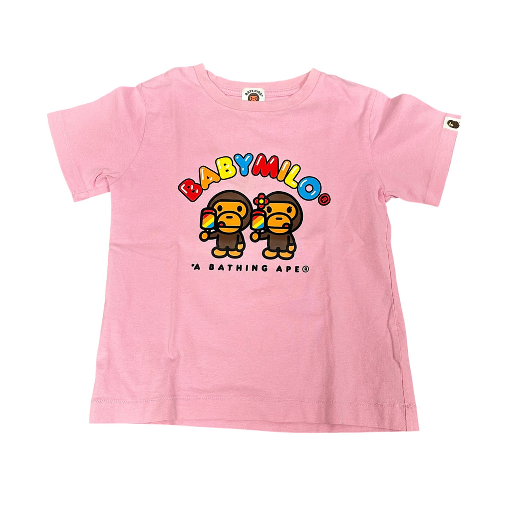 Kids BAPE Baby Milo Pink Tee