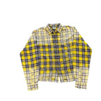 Vale Yellow Rhinestone Flannel