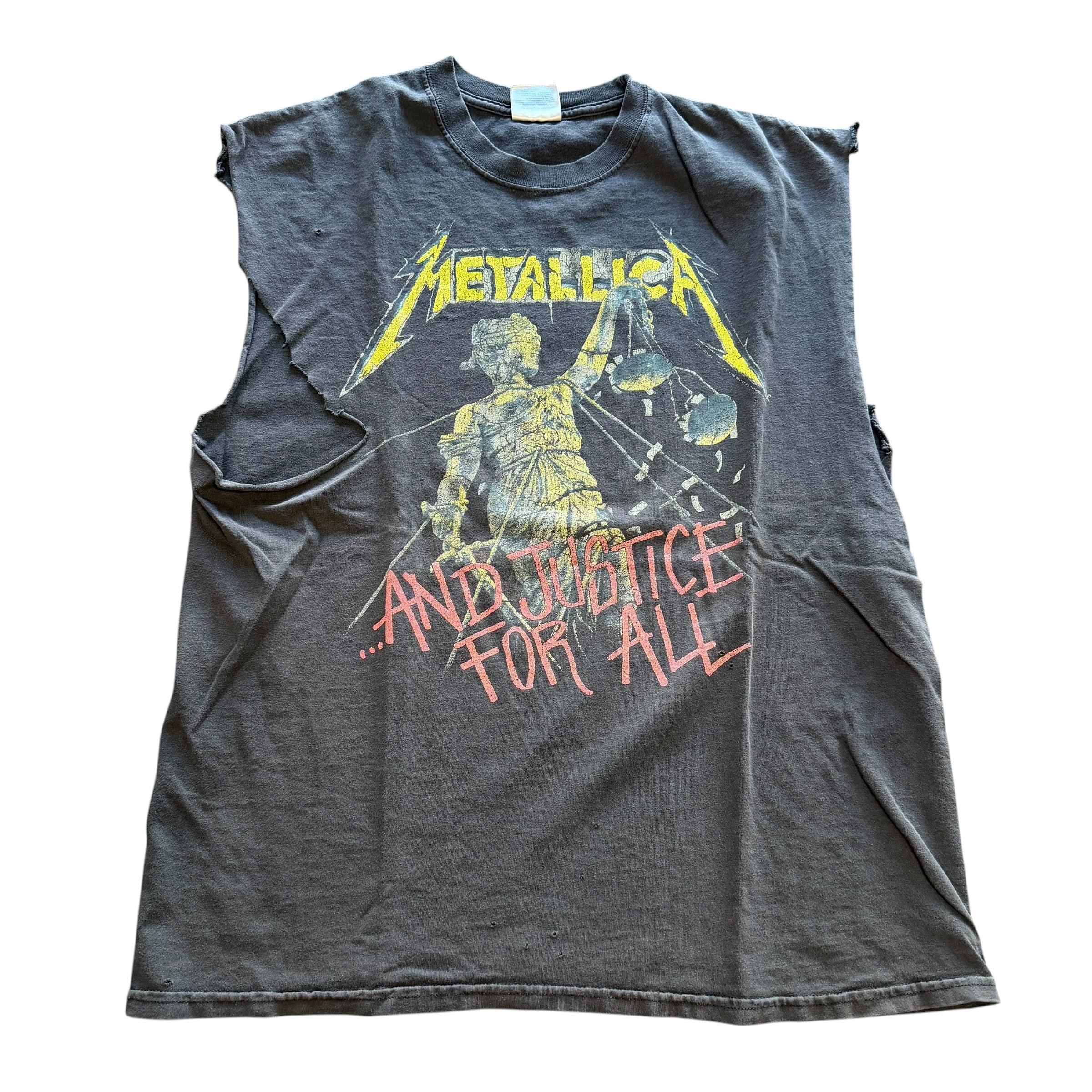 Black Metallica Cut Off Shirt
