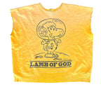 SAINT Michael Yellow Cutoff Crewneck