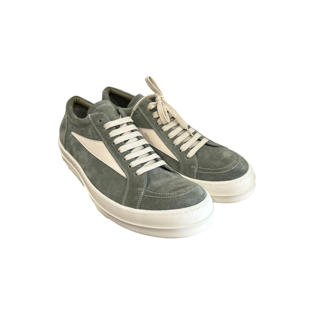 NEW Rick Owens Vintage Sneakers Green Suede