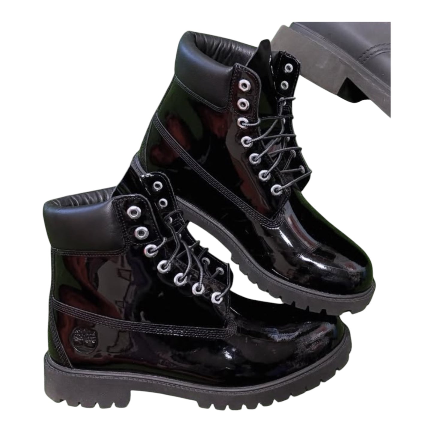 Veneda Carter Black Timberland Boots