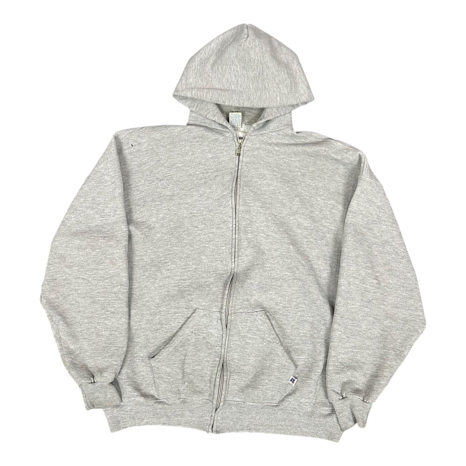 Vintage Russell Grey Zip Hoodie