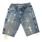 Vintage Carhartt Slim Blue Jean Double Knee Shorts(31)