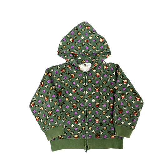 BAPE x KAWS Baby Milo Green Monogram Jacket