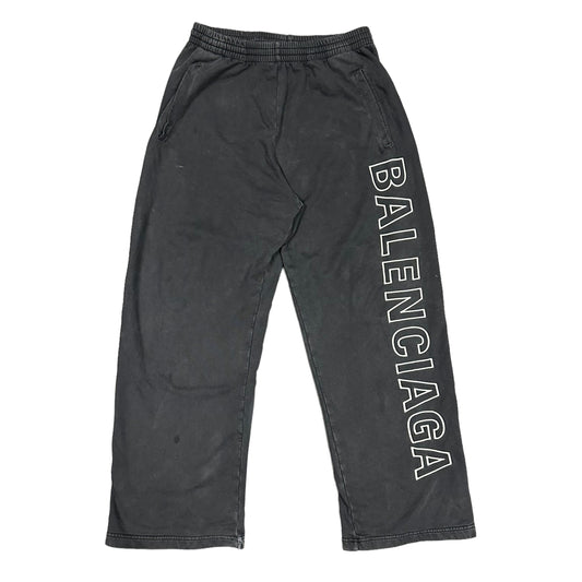 Balenciaga Logo Black Sweatpants