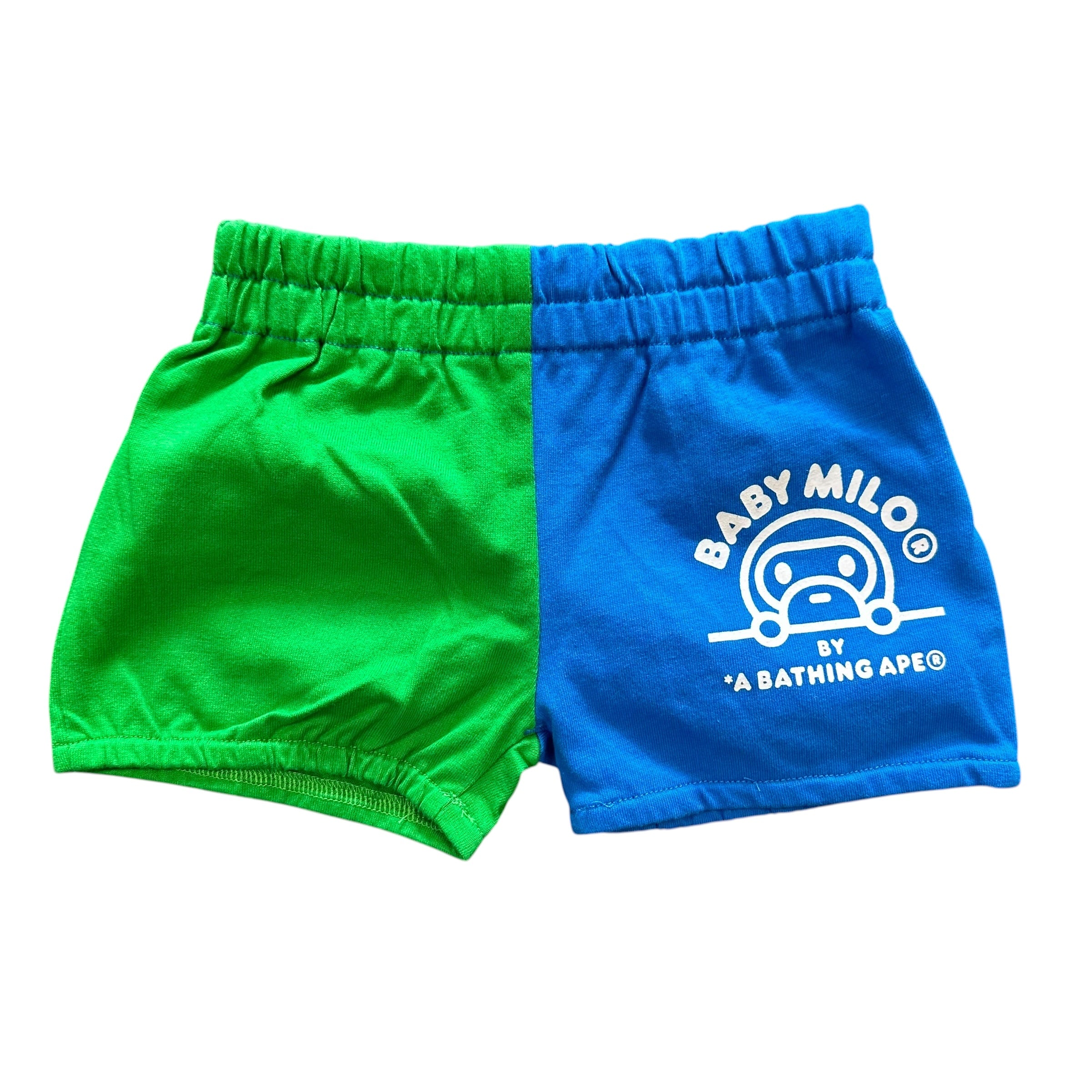 Kids Bape Baby Milo Blue/Green Set