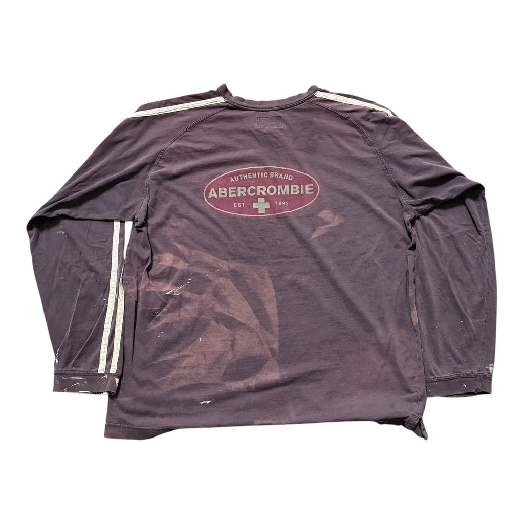 Navy Distressed Abercrombie Longsleeve Shirt