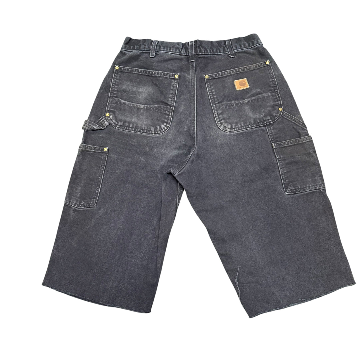 Vintage Black Carhartt Double Knee Shorts (33)