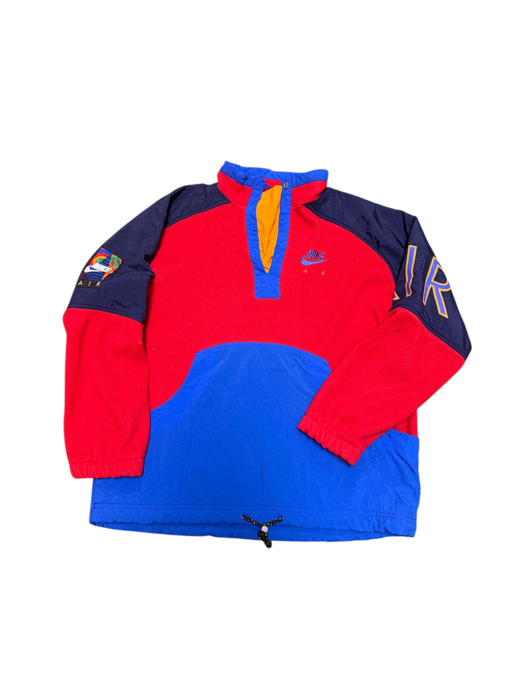 Vintage Nike Red/Blue Fleece Windbreaker Jacket