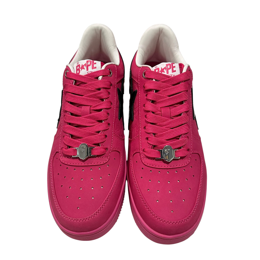 NEW Bape Sta Pink Suede Sneakers