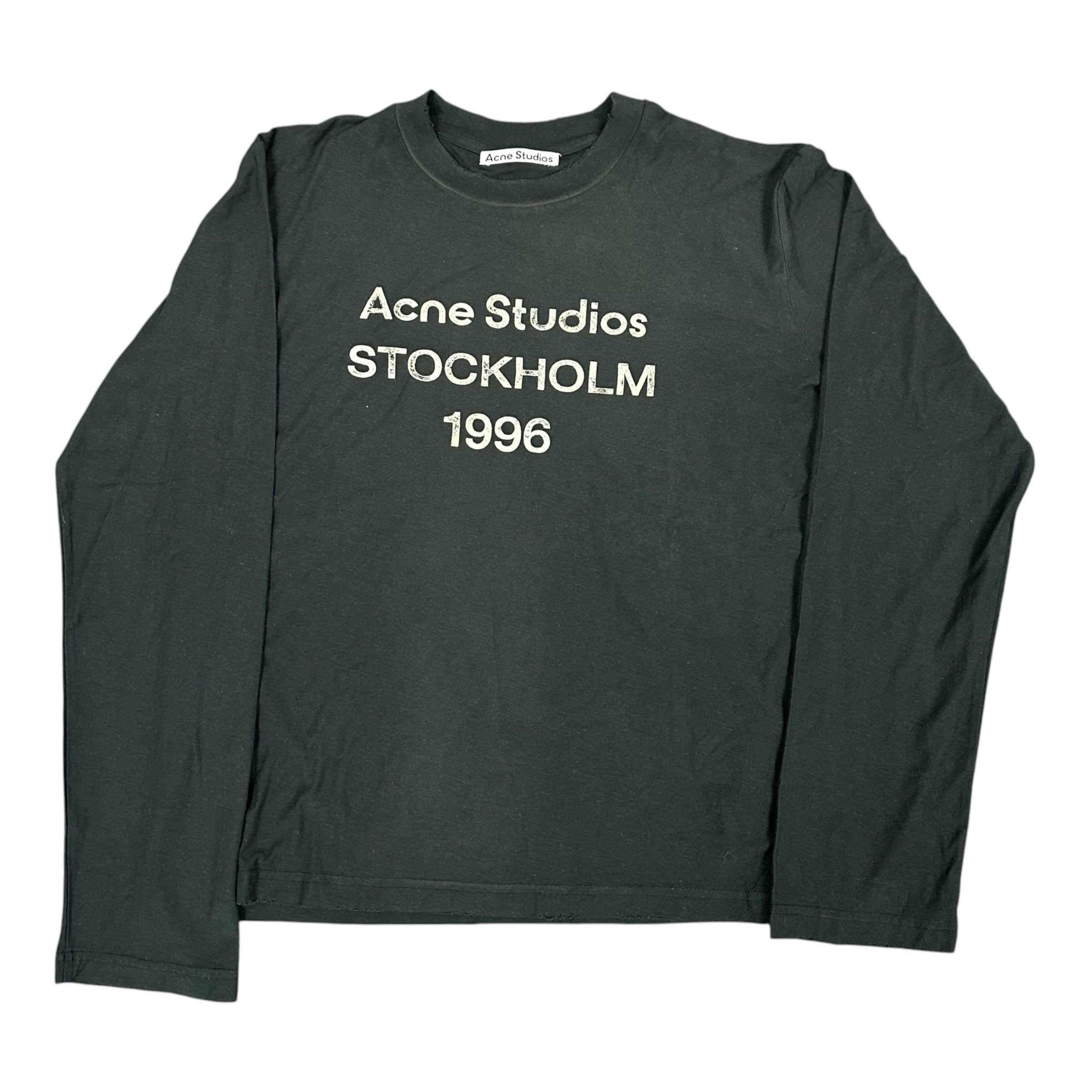 NEW Acne Studios Black "Stockholm 1996" L/S