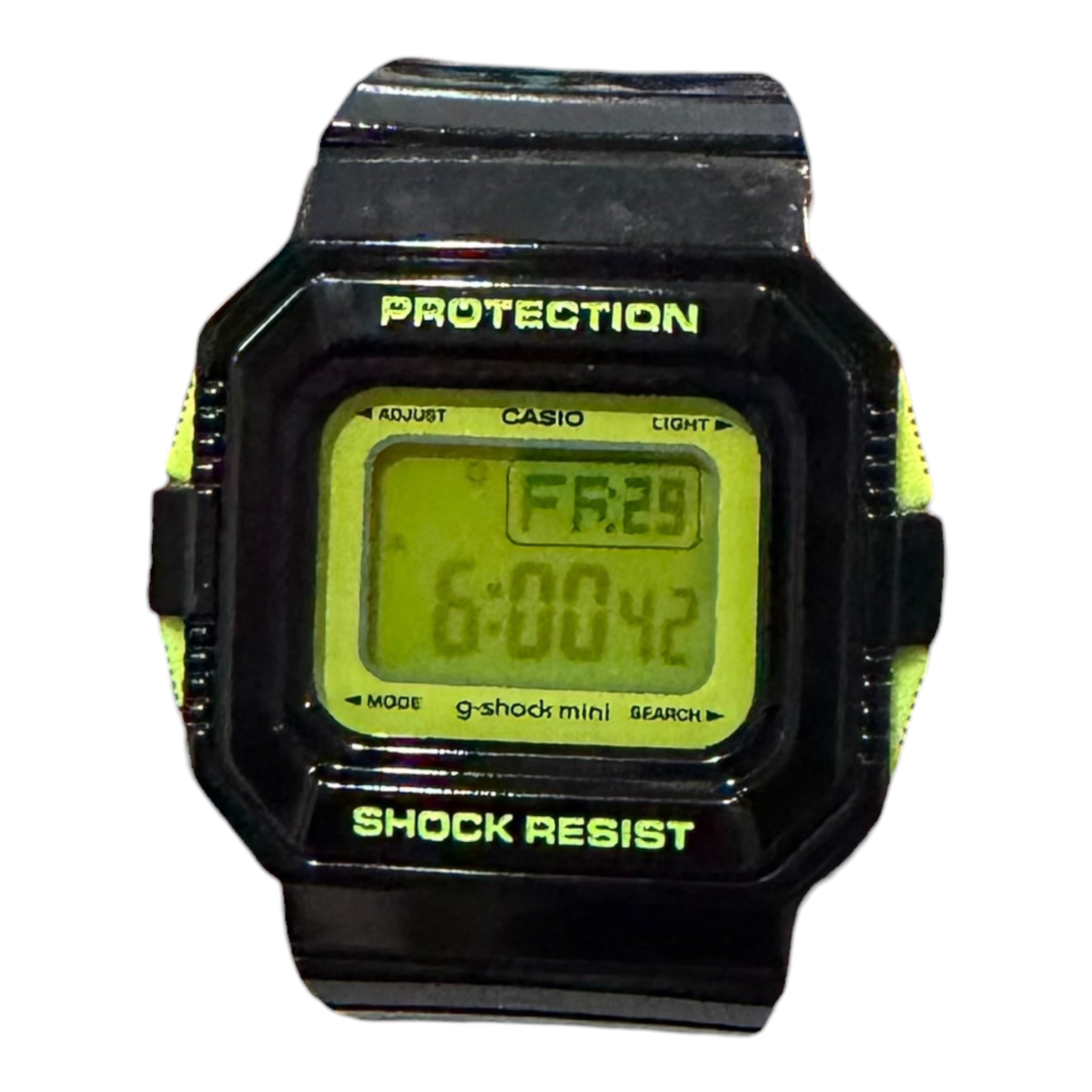G Shock Black/Neon Green