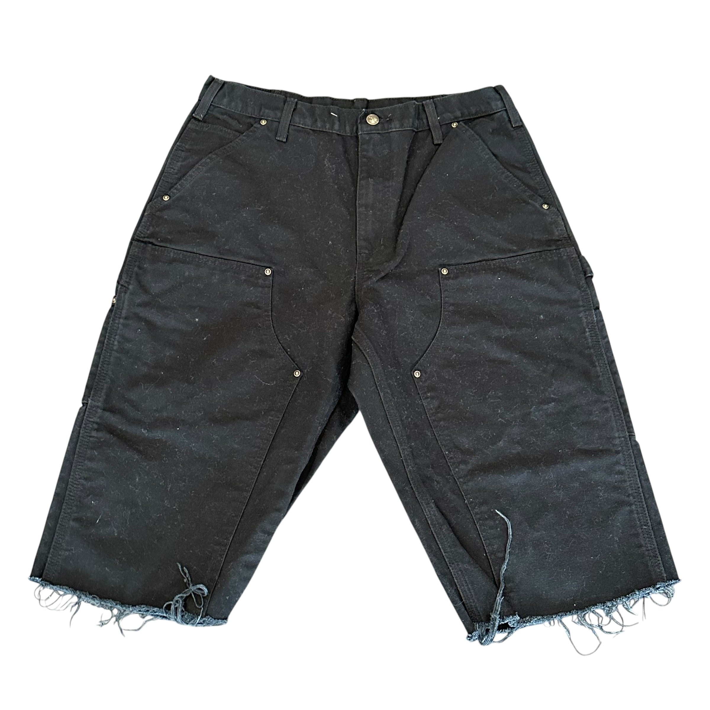 Black Carhartt Double Knee Shorts(Size 34)
