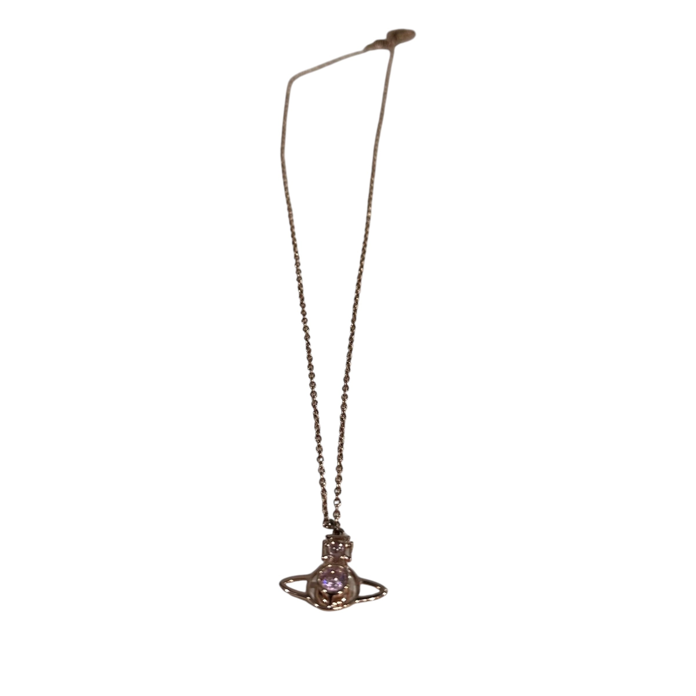 Vivienne Westwood Pink Orb Gem Necklace