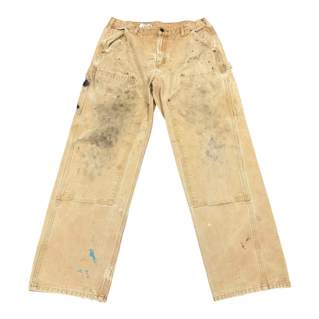 Vintage Carhartt Khaki Distressed Double Knee