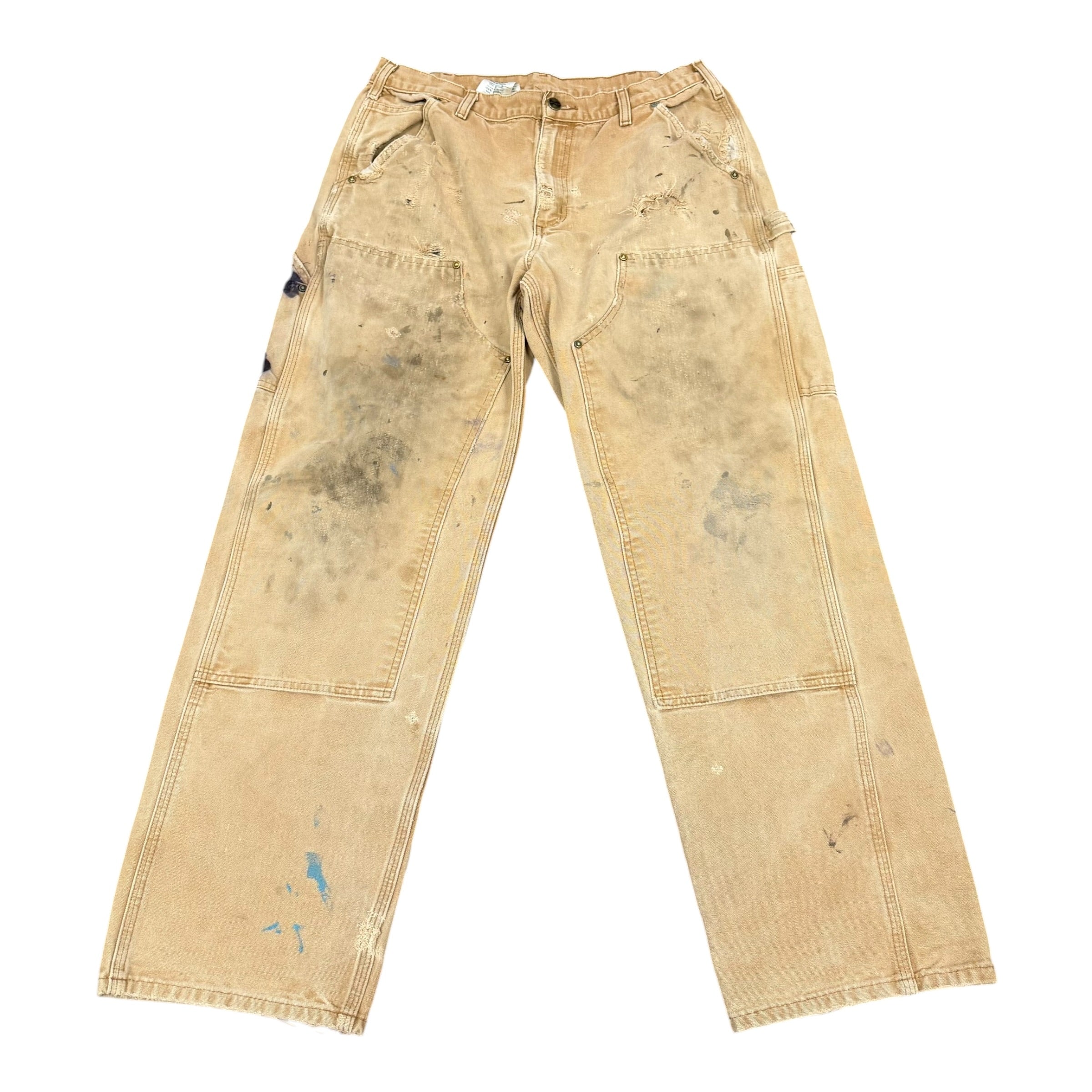 Vintage Carhartt Khaki Distressed Double Knee