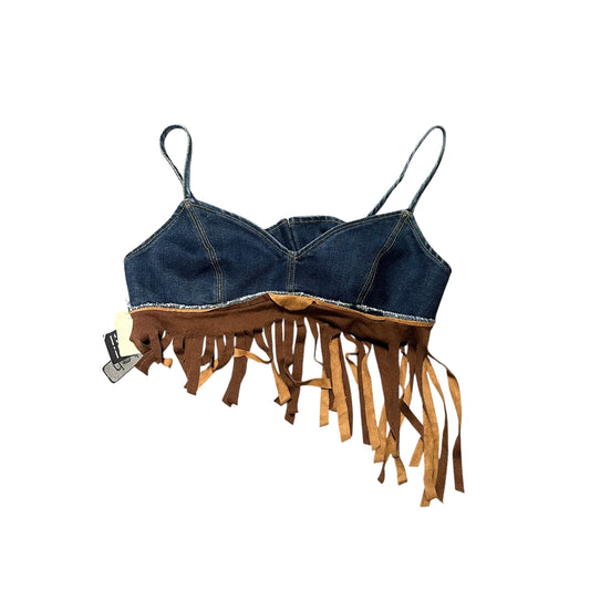 Baby Phat Fringe/Denim Skirt Set
