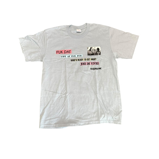 Supreme Blue “Fuk Dat” Tee