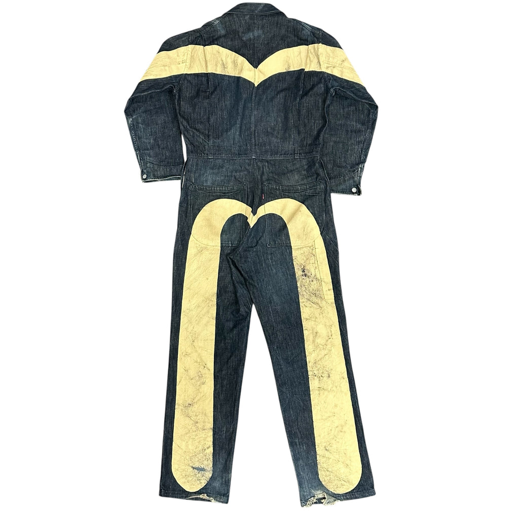 Evisu Cream Overalls