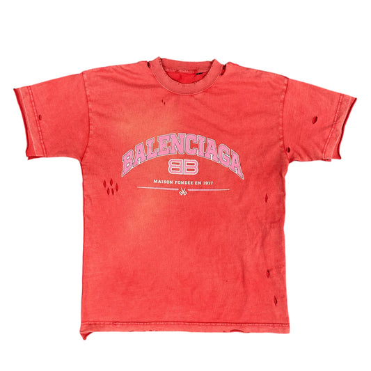 Balenciaga Maison Red Tee