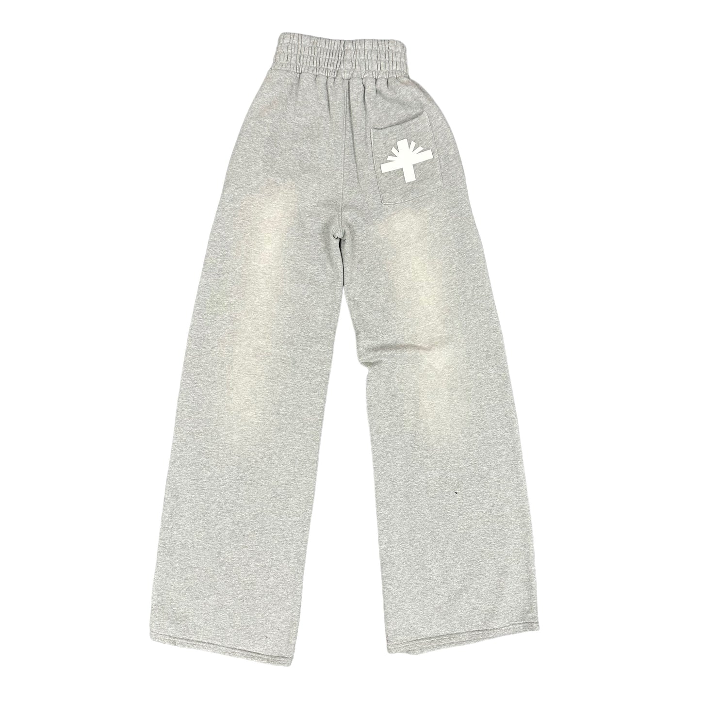 Grey Vertabrae Flare Sweatpants