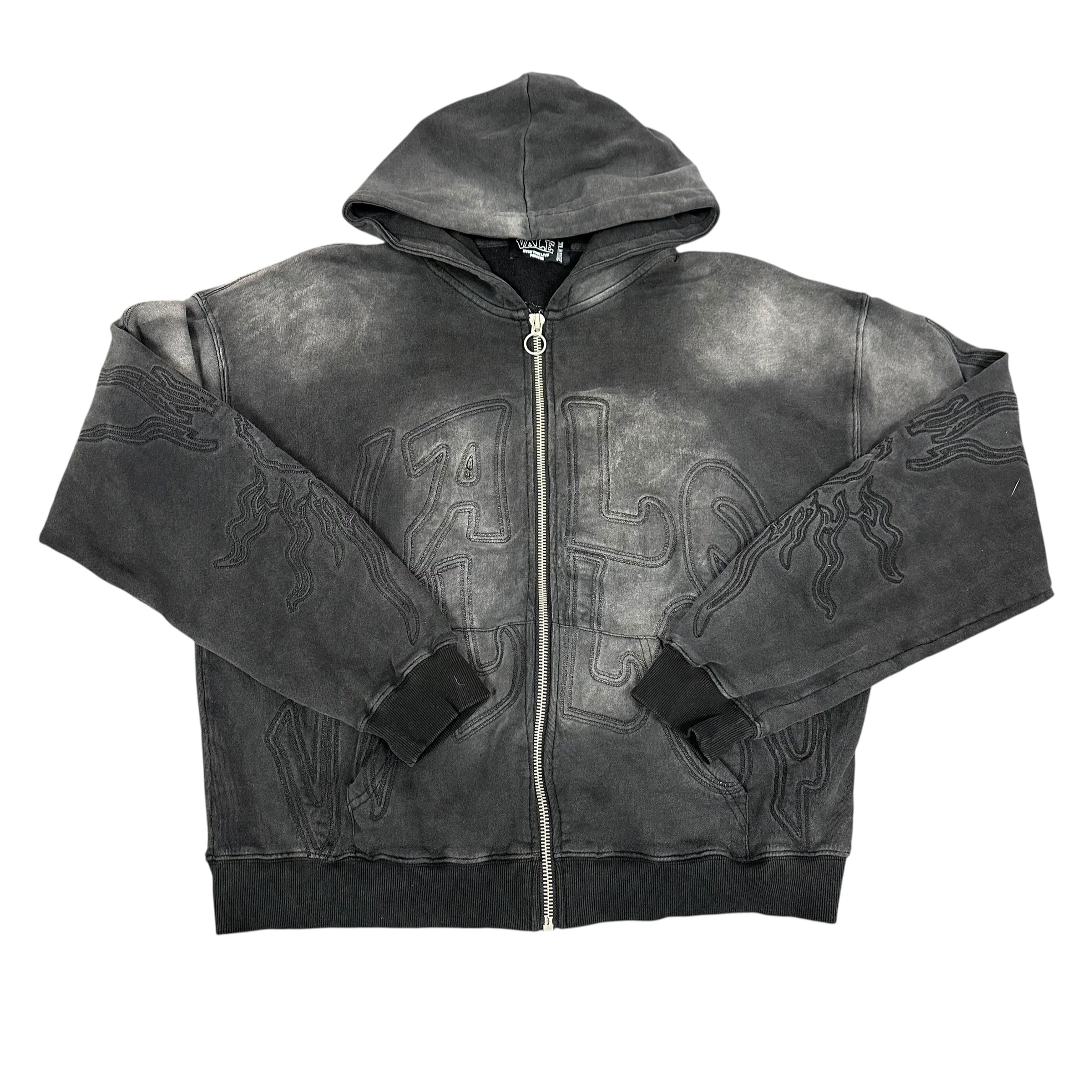Vale Black Faded Zip Up
