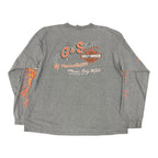 Dark Grey Harley Davidson Flame Longsleeve Shirt