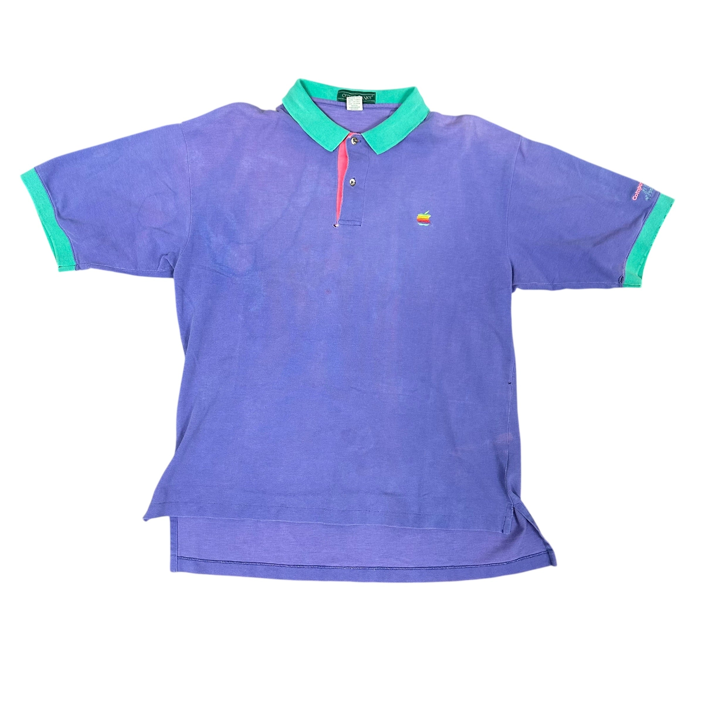 Vintage Apple Purple/Teal Polo