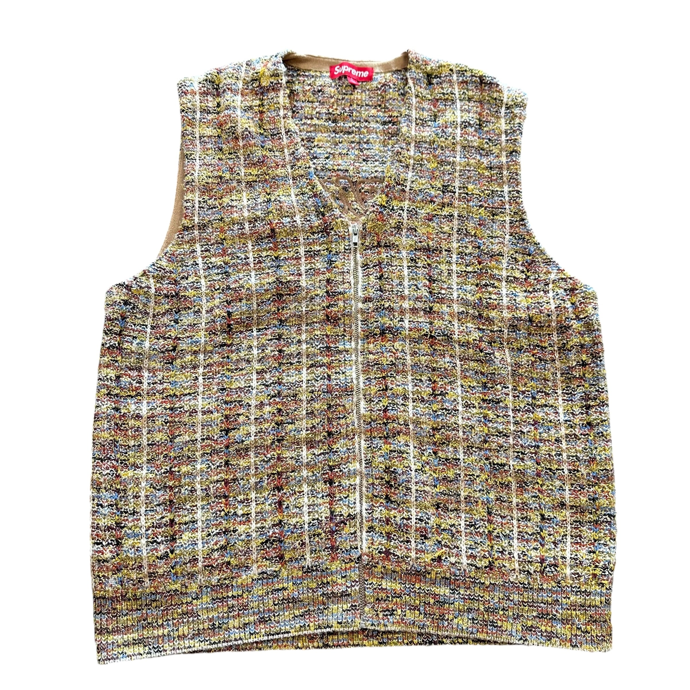 Supreme SS25 Speckled Zip Up Sweater Vest