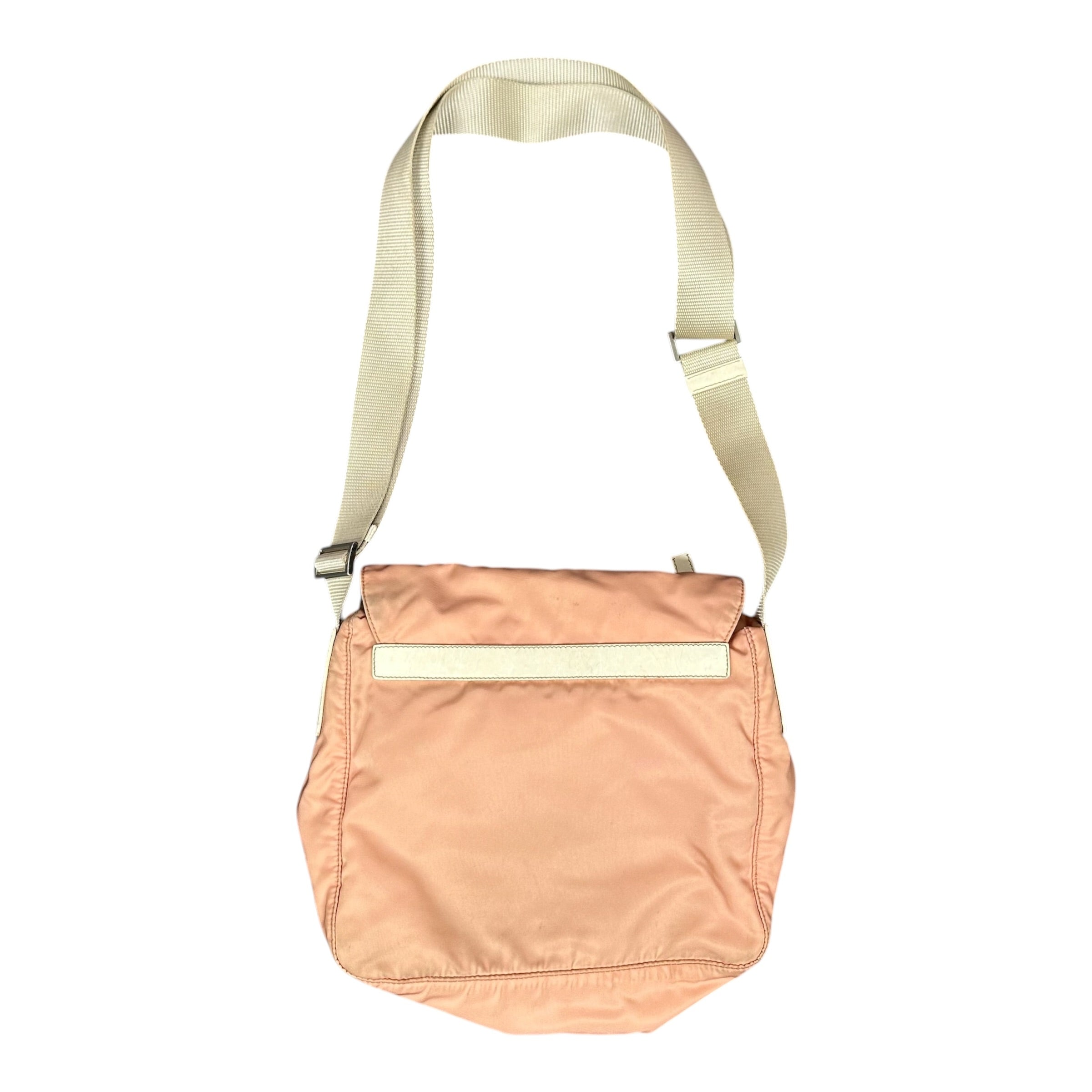 Prada Vela Peach Messenger Bag