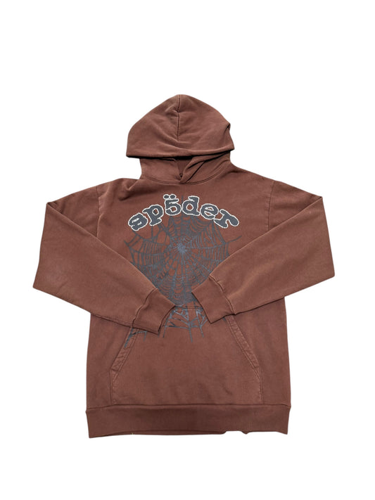 Sp5der Brown Hoodie