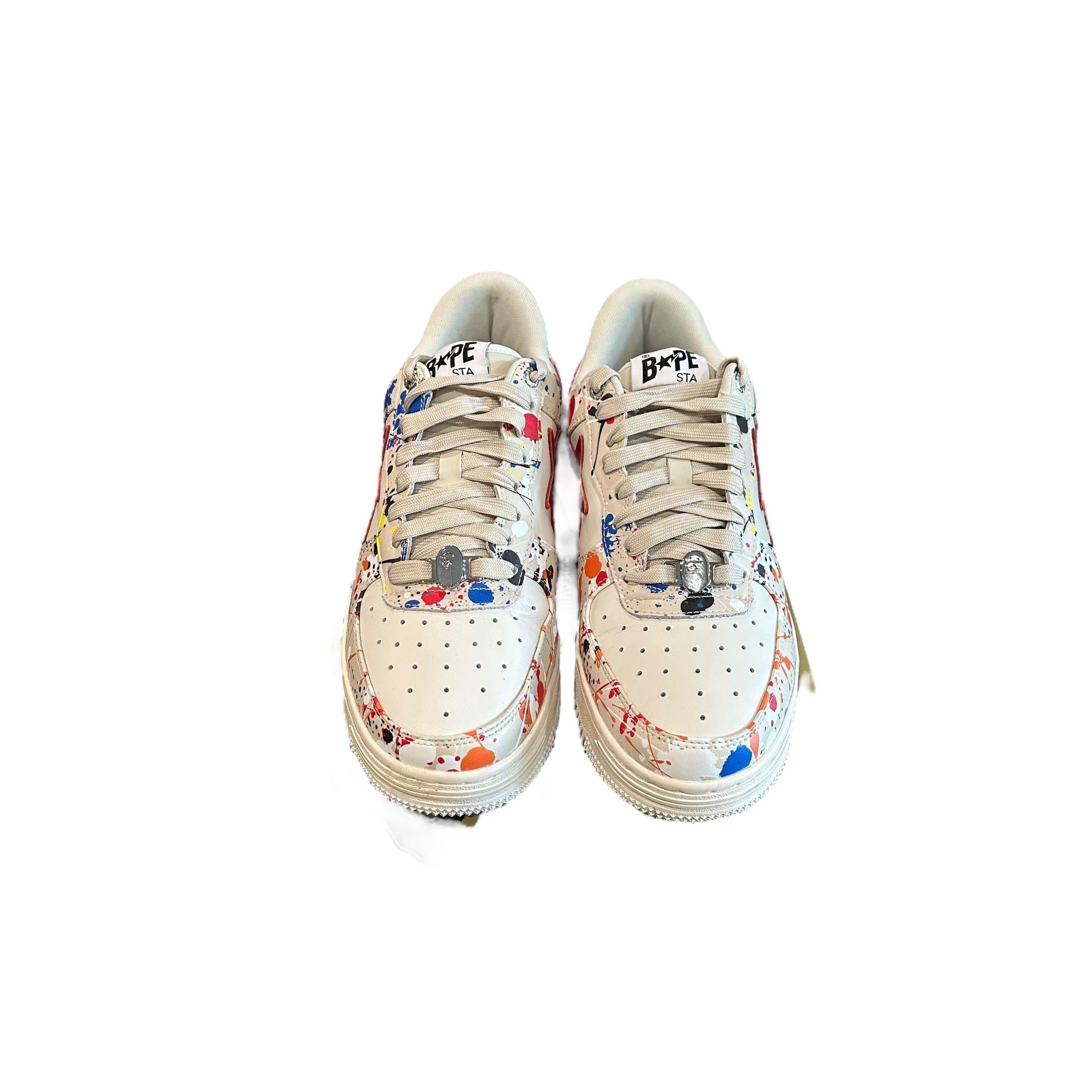 Bapesta Low 'Paint Splatter Ivory'