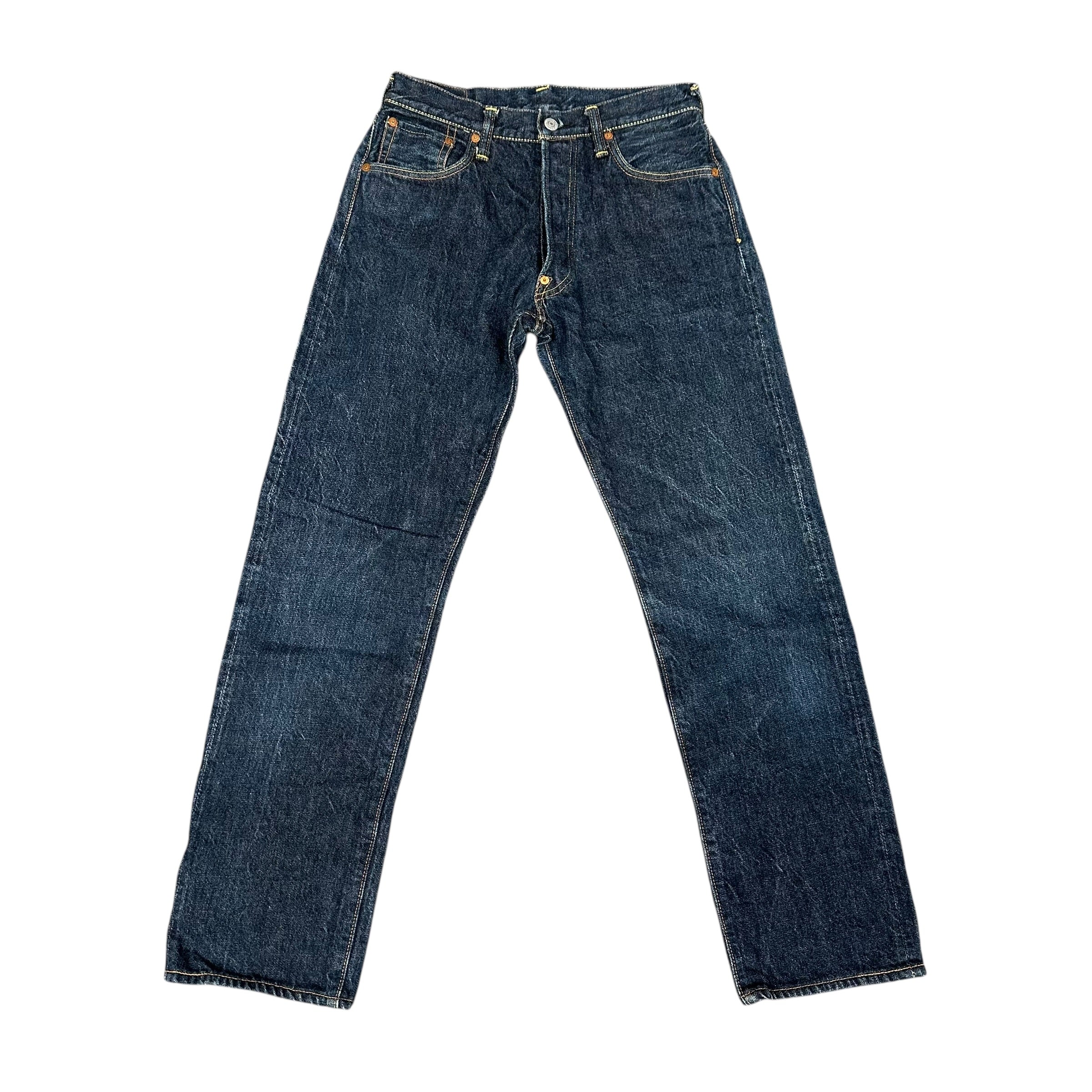 Vintage Evisu Dark Blue/Yellow Jeans