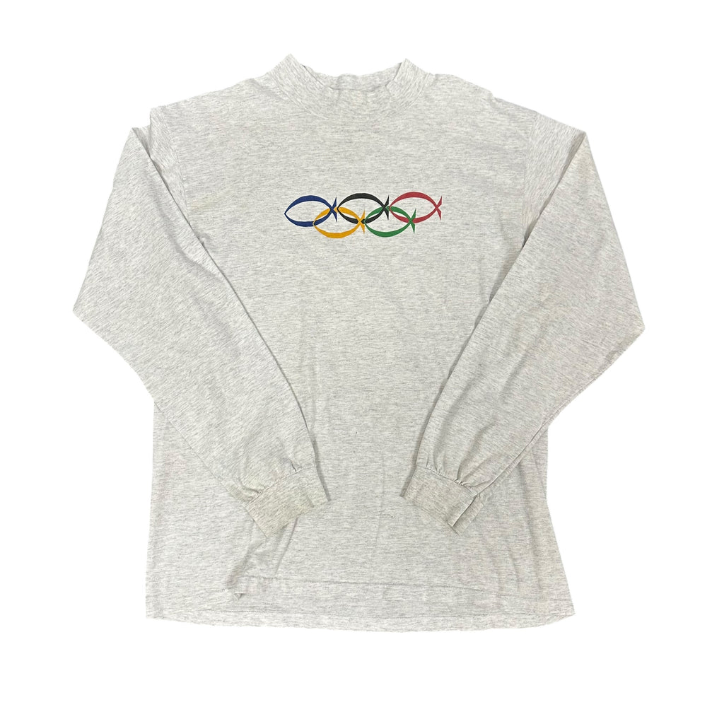 ‘96 “For God So Loved The World” L/S Grey Tee