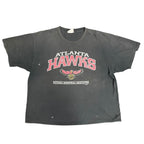 Vintage ATL Hawks Black Faded Tee