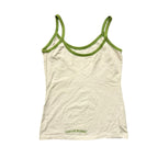 Chrome Hearts White and Green Horseshoe Short Camisole Top