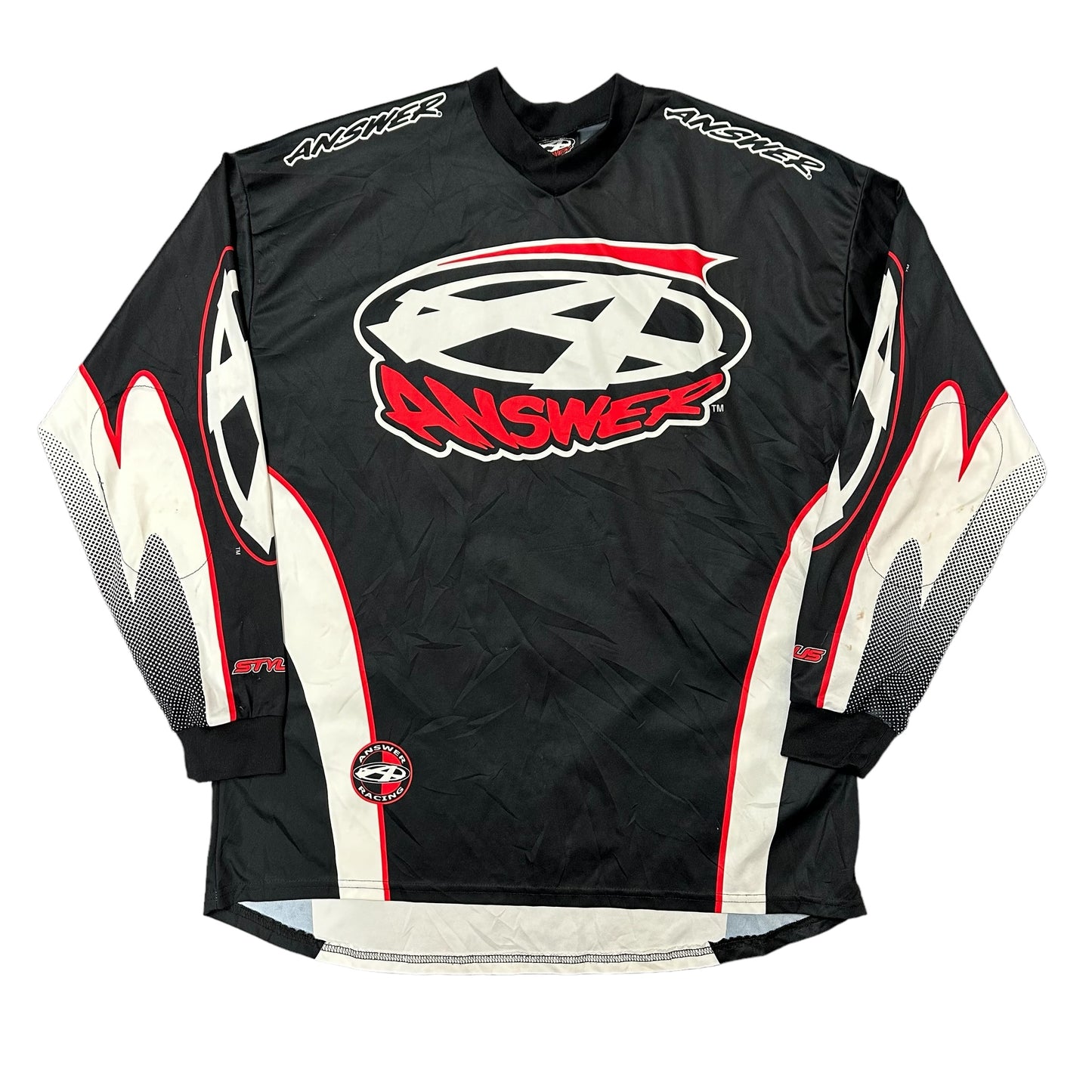 Vintage Blk/Red Answer Motocross Jersey