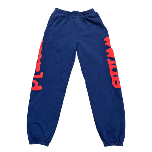 Sp5der Beluga Navy Red Sweatpants