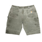 Vintage Olive Carhartt Double Knee Shorts (40)