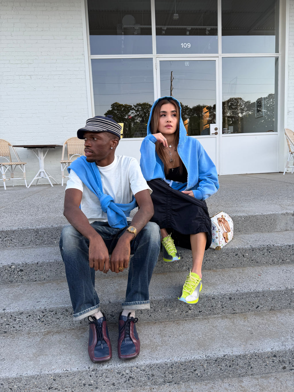 Breath In Time Carolina Blue Zip Up Hoodie