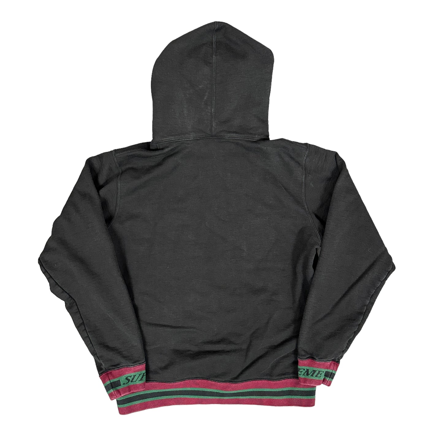 Black Supreme Hoodie Green/Maroon