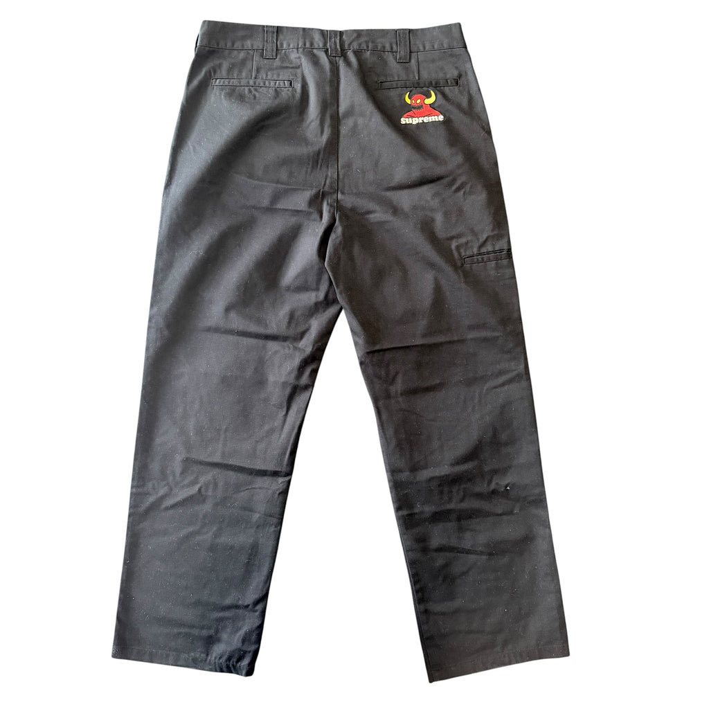 Supreme x Toy Machine Black Work Pants