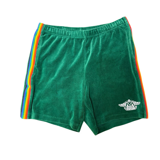 Hysteric Glamour x Supreme Green Velour  Shorts