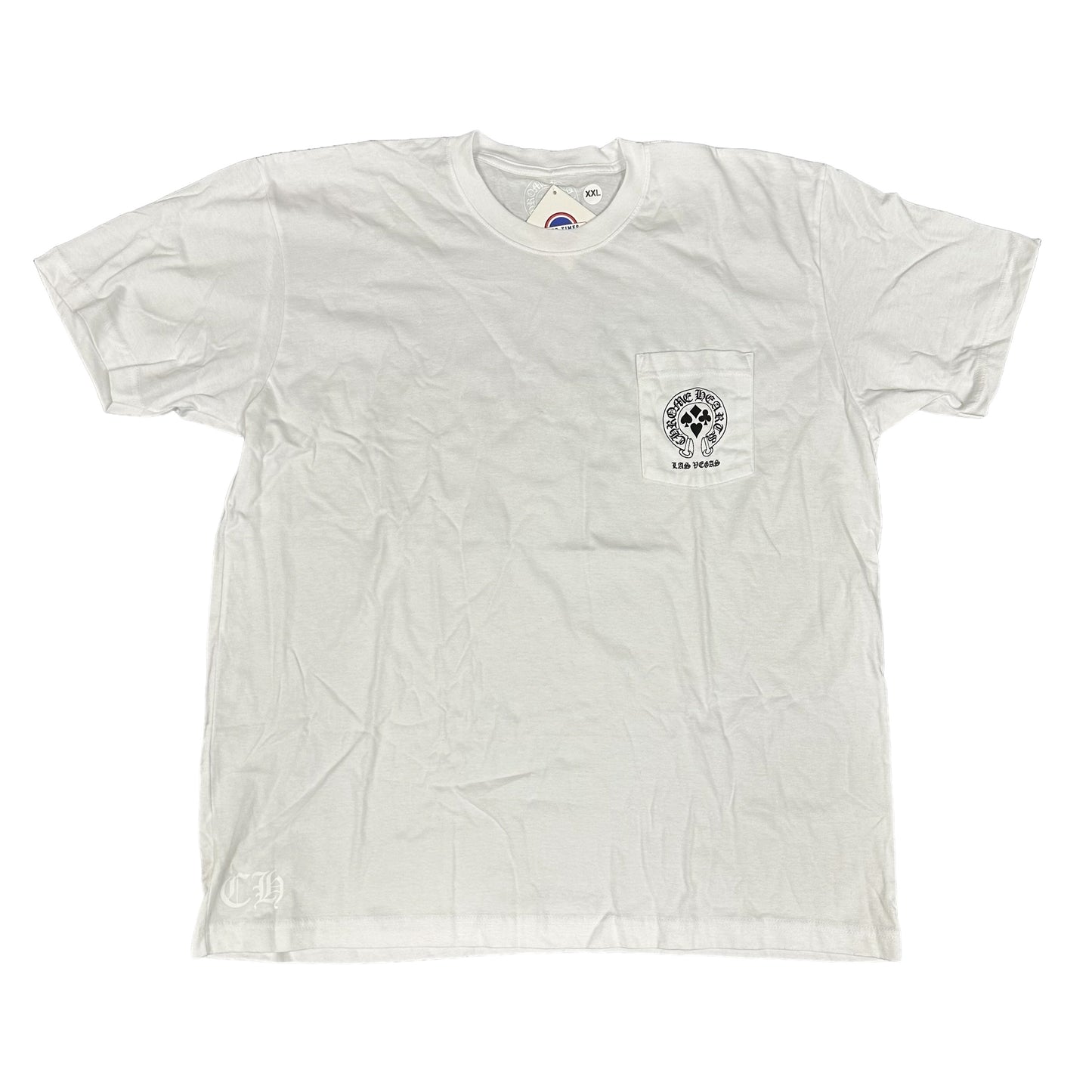 Chrome Hearts White Las Vegas Pocket Tee