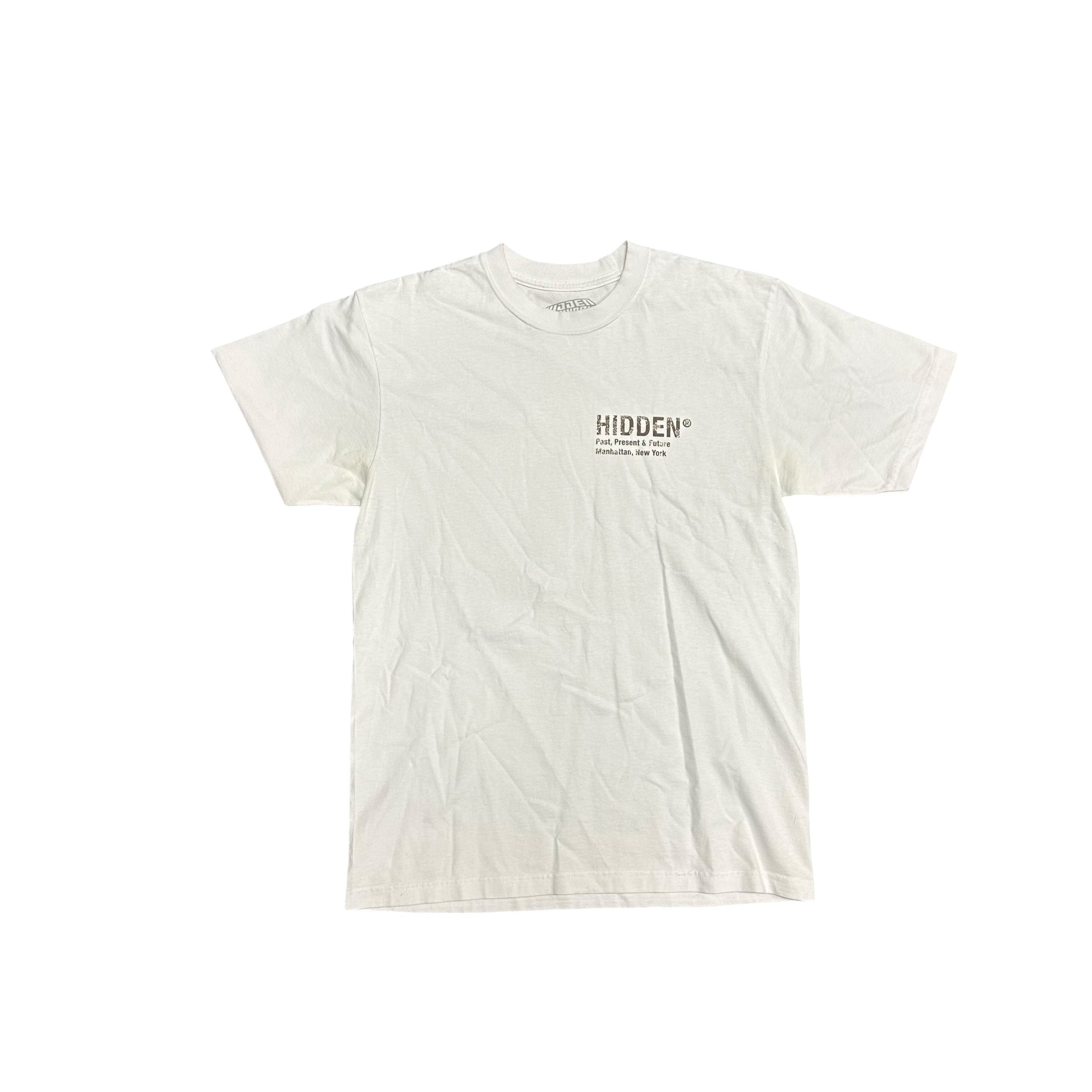 Hidden Brown Bandanna White Tee