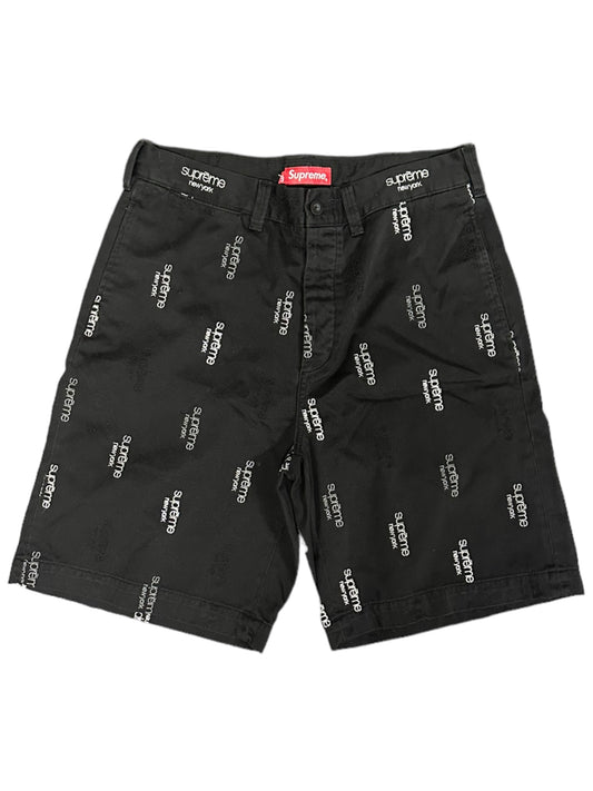 SUPREME CHINO BLACK SHORTS (GQNLS6)