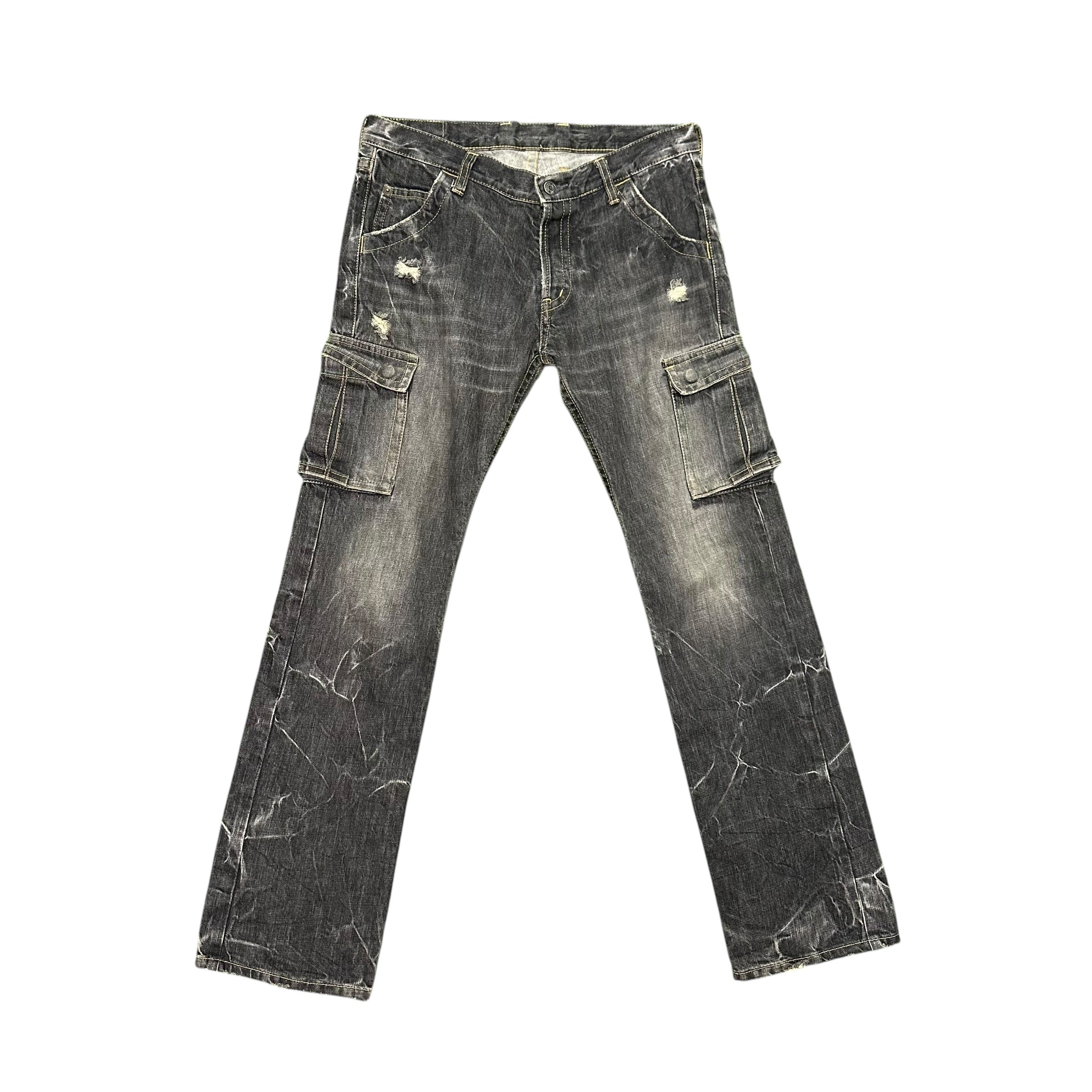 Hysteric Glamour Black Wash Cargo Pants