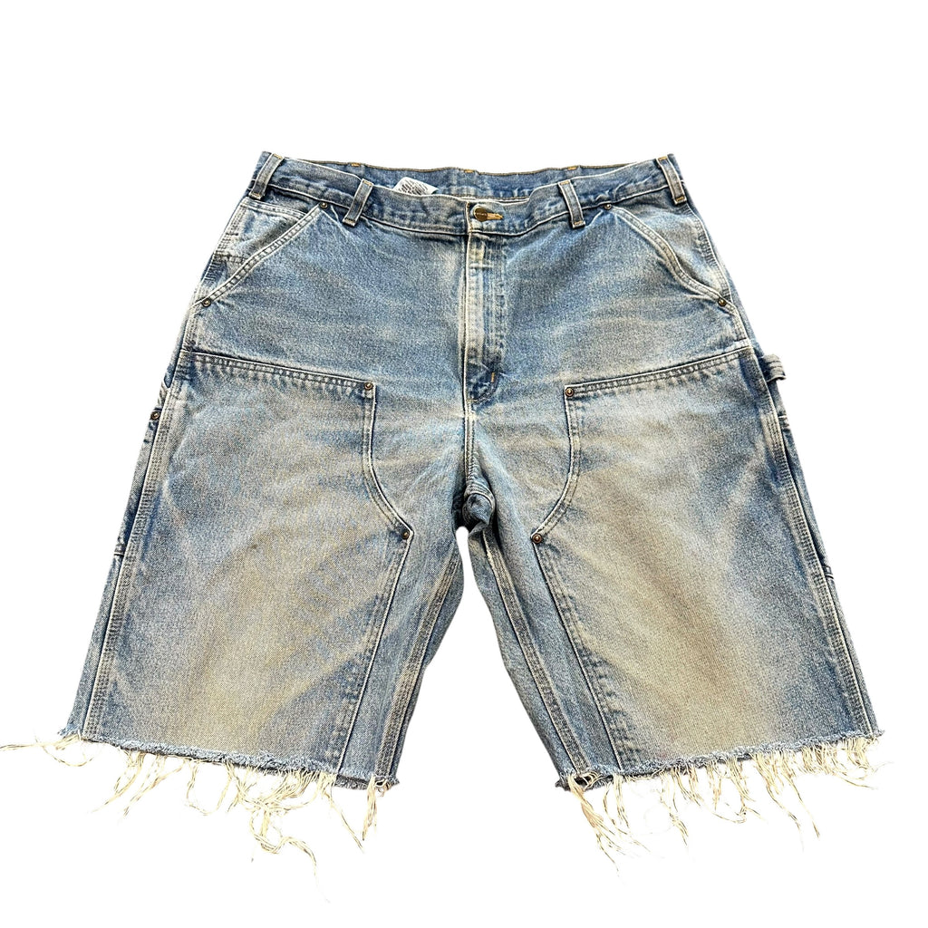 Carhartt Double Knee Carpenter Light Wash Shorts (37)