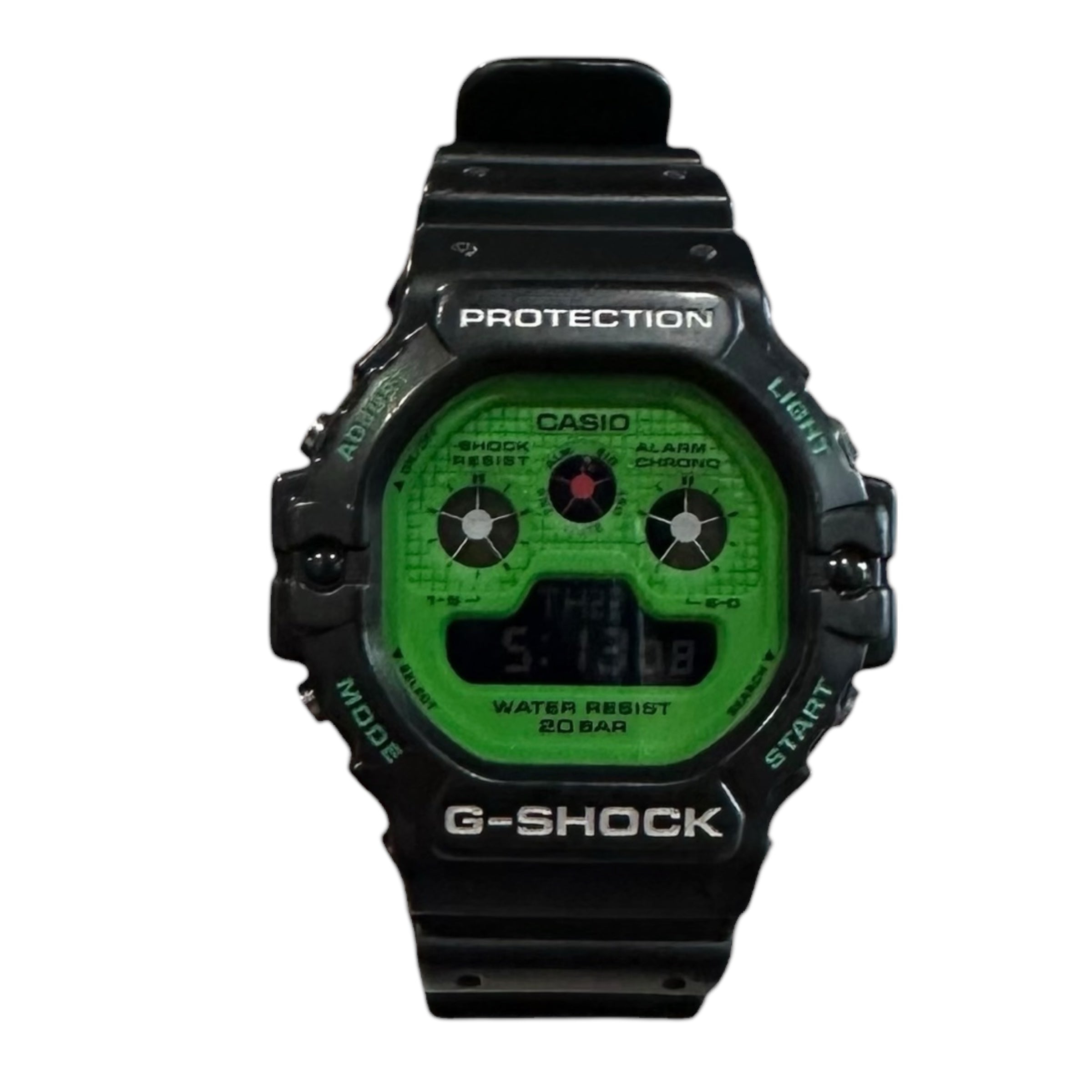 G-Shock Black/Green Watch